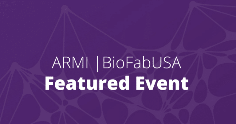 ARMI NDIA 2025 biofabrication exhibit featuring regenerative medicine solutions for national defense