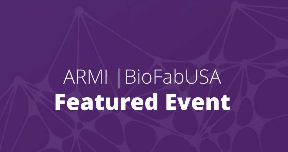 ARMI NDIA 2025 biofabrication exhibit featuring regenerative medicine solutions for national defense